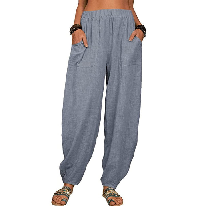 SISI | Loose Cotton and Linen Harem Pants